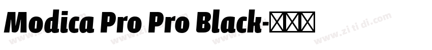 Modica Pro Pro Black字体转换